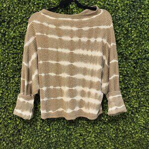 Cream and white sweater